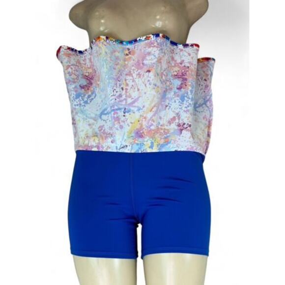 Queen of the Court Splatter Paint Tennis Skirt Pickleball Skort Sz M NWT - Picture 8 of 9